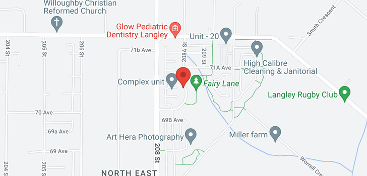 map of 7127 208A STREET